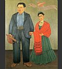 Frida Kahlo Frida and Diego Rivera painting
